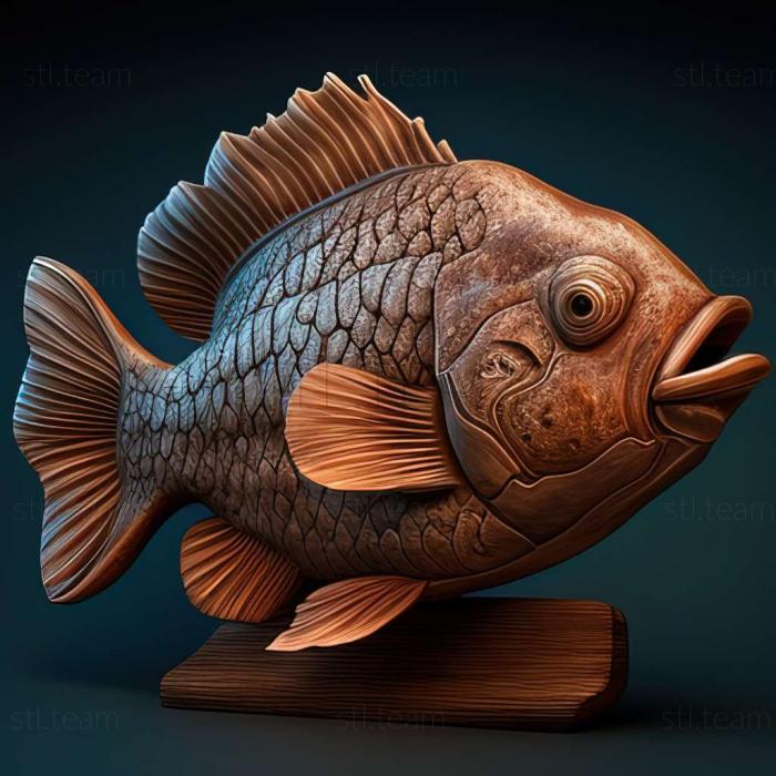 3D модель Тилапия рыба (STL)